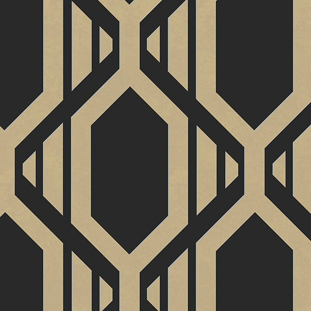 Shades, Damask Geometric Graphic Cream, Beige Wallpaper Roll