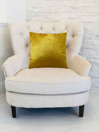 Plutus Lumiere Bronze Handmade Throw Pillow, (18" x 18")