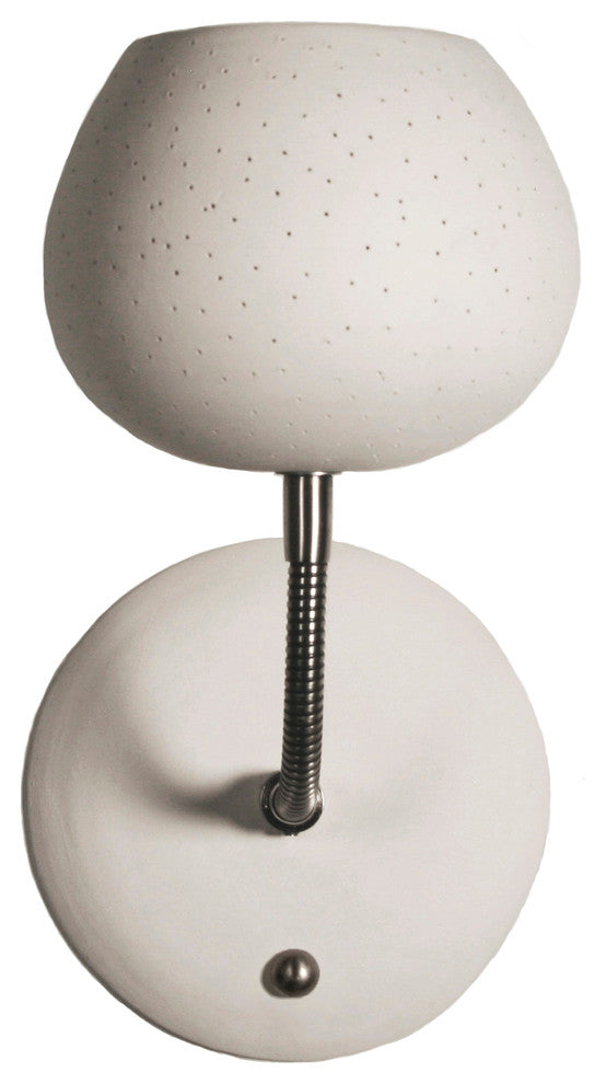Claylight Sconce, Dot Pattern, Touch Dimmer - Xenon Bulb