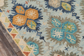 Momeni Tangier Wool Hand Tufted Blue Area Rug, 7'6"x9'6"