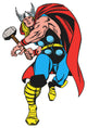 Marvel Classic Thor Comic Peel and Stick Giant Wall Decal