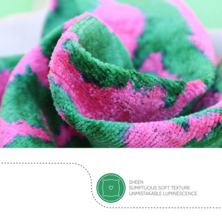 Canvello Decorative Green Pink Pillows For Couch With Down Insert 18"x18"
