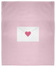 60 x 80 in Love Letter Valentine's Throw Blanket, Light Pink