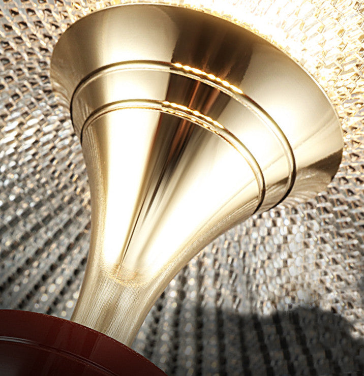 MIRODEMIÂ® Engelberg | Chandelier in the Shape of Art Flower Umbrella, Red, Warm Light