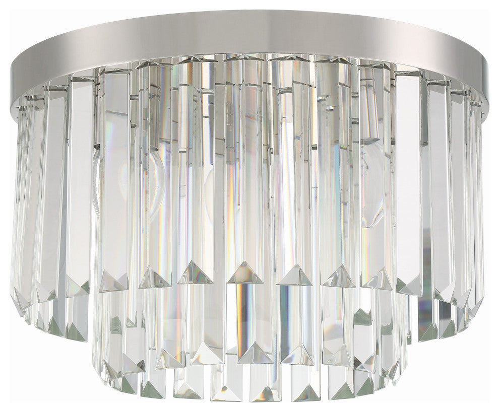 Hayes 4-Light Polished Nickel Ceiling Mount