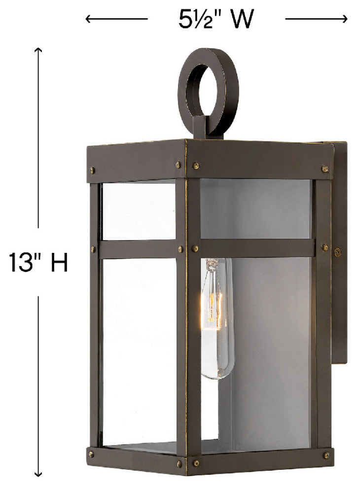 Hinkley Lighting 2806 Porter 1 Light 13" Tall Lisa McDennon Open - Aged Zinc