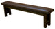 Barnwood Style Timber Peg Upholstered Bench, Driftwood, 6 Foot, Quarter Espresso