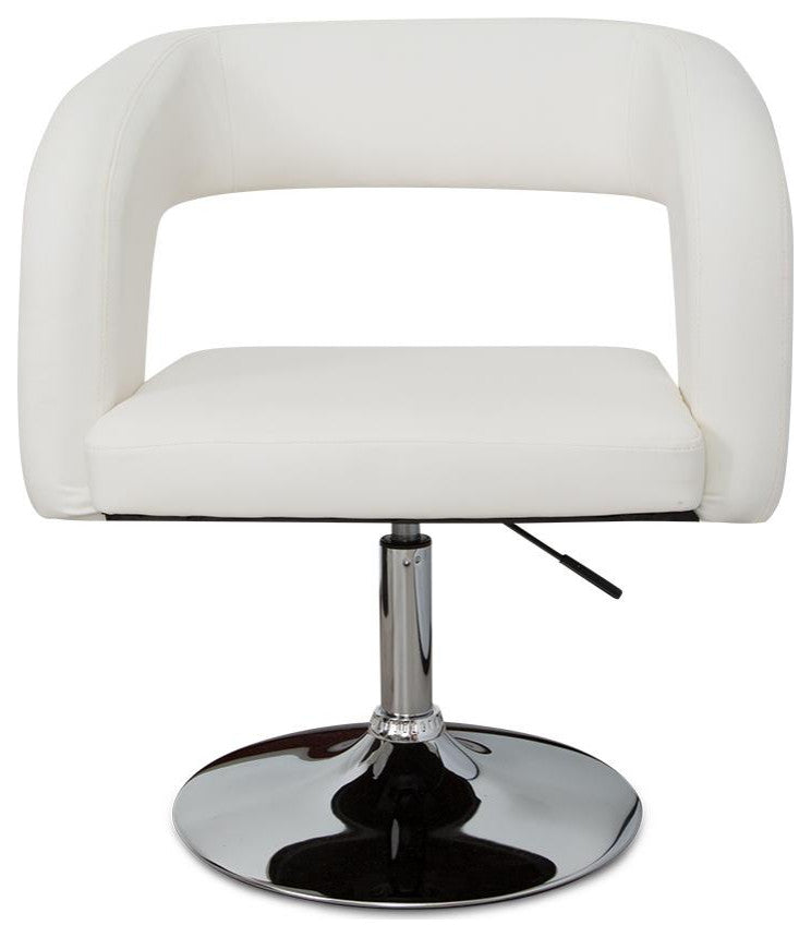 Ronni Modern Vanity Chair, White