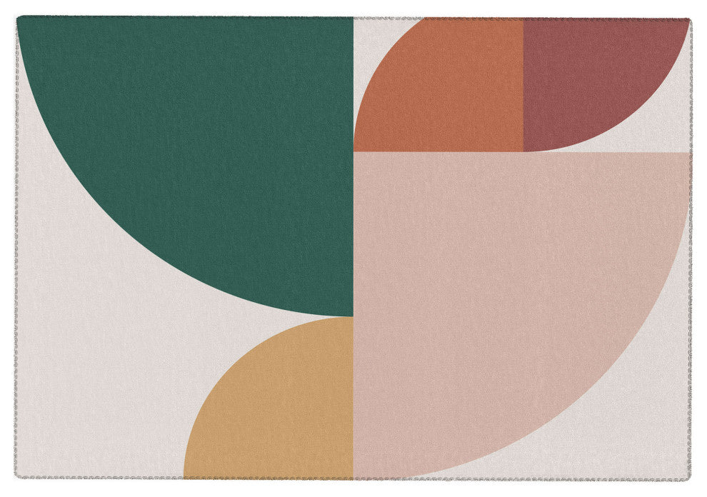 The Old Art Studio Abstract Geometric 11 Area Rug