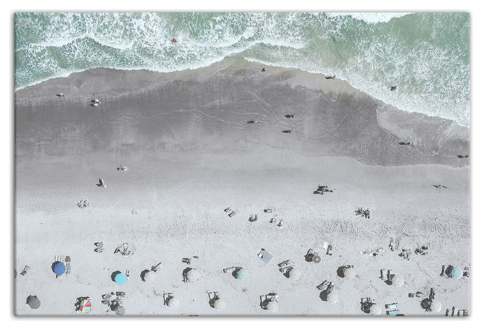 Aerial Beach Photo 20x30 Canvas Wall Art