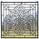Handcrafted All Clear Beveled glass window panel, 24" x 24"
