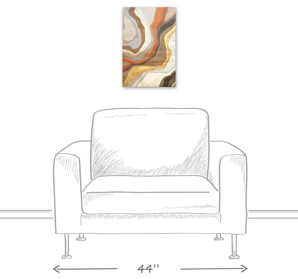 Metamorphic Rock Pattern 12x18 Canvas Wall Art