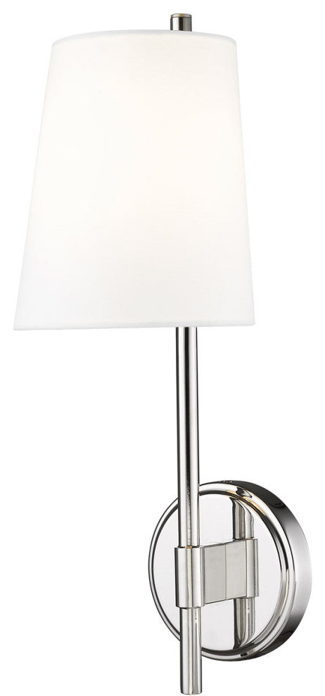 Zlite 816-1S-PN 1-Light Wall Sconce, White