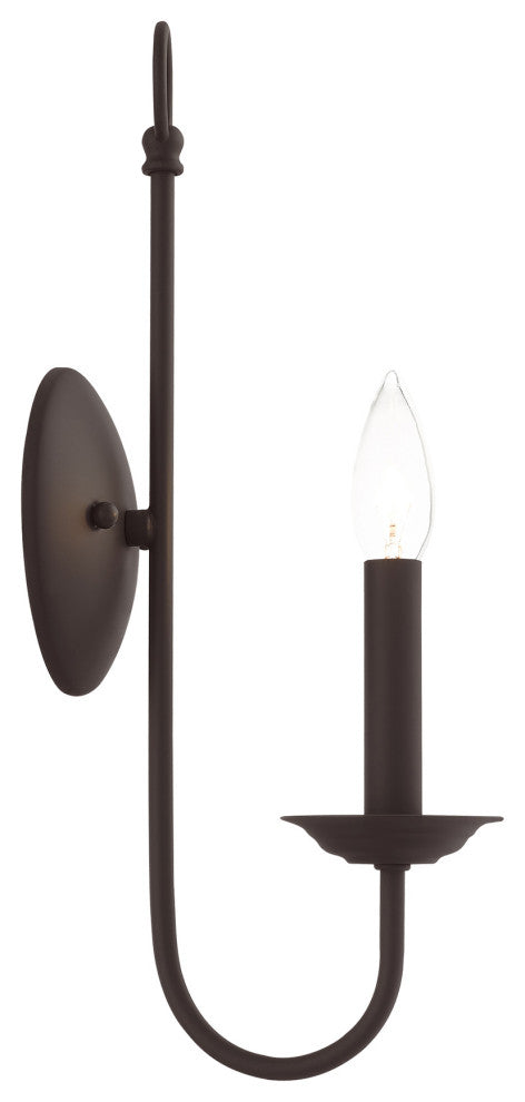 Livex Lighting Estate 1 Light Bronze Single Sconce
