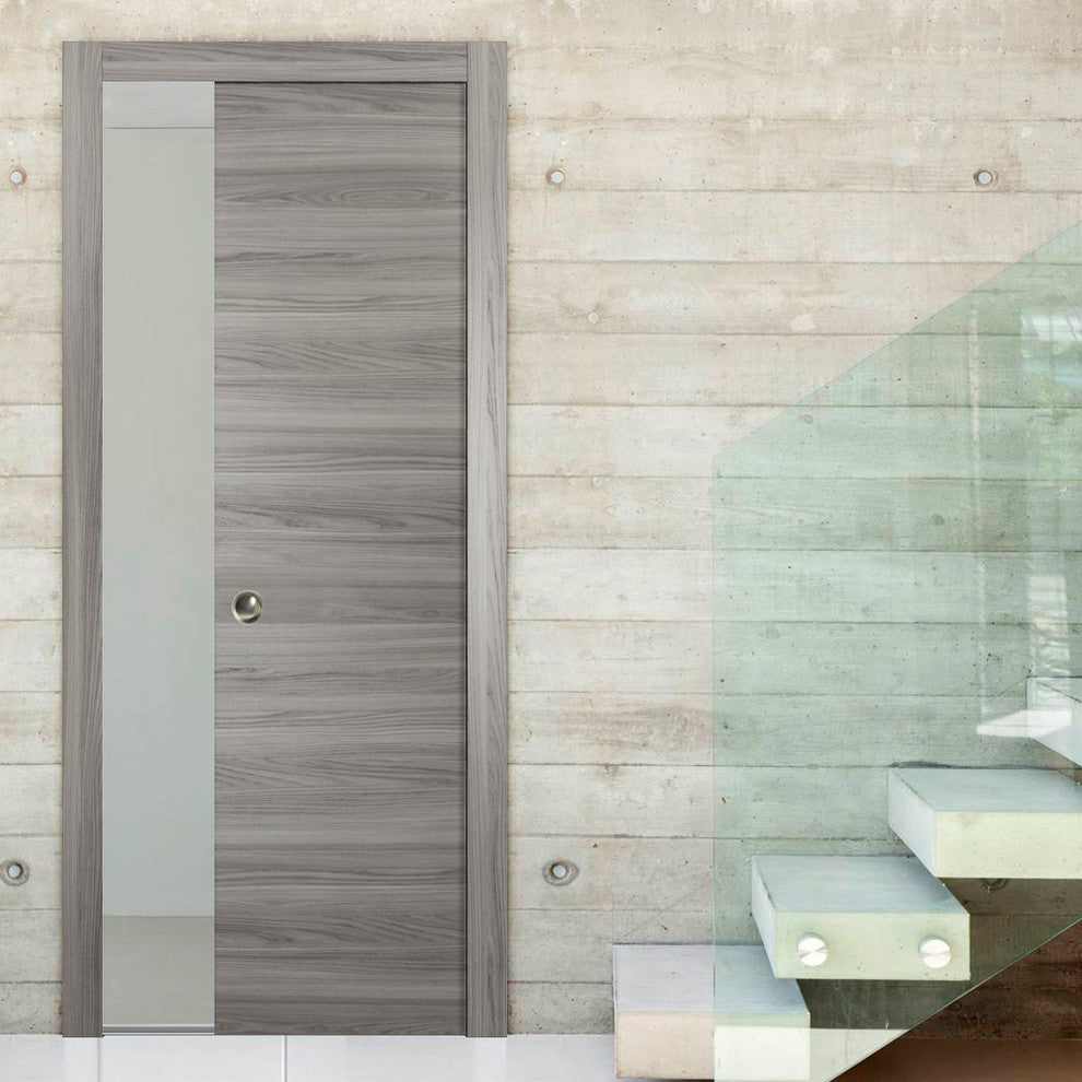 Sliding Pocket Door 36 x 80 & Hardware Frames | Planum 0010 Ginger Ash
