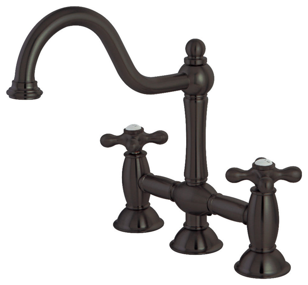 Kingston Brass Bridge Kitchen Faucet, Oil Rubbed Bronze