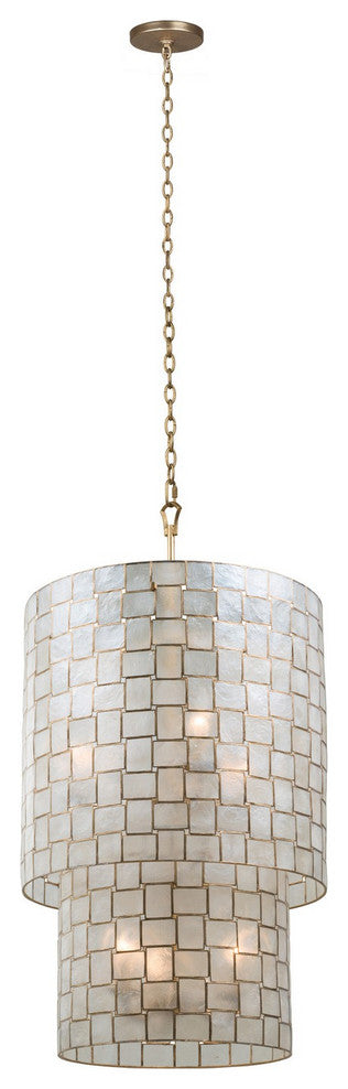 Roxy 21x39" 6-Light Casual Luxury Large Pendants by Kalco
