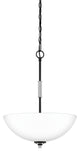 Quoizel CRD2816BN Three Light Pendant, Brushed Nickel Finish