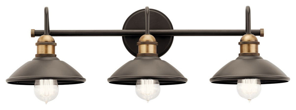 Kichler Clyde 3 Light Bath Light in Olde Bronze