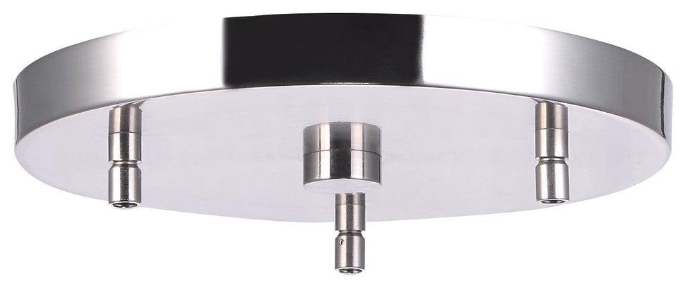 Woodbridge Lighting Candice 3-light Glass Cluster Pendant in Nickel