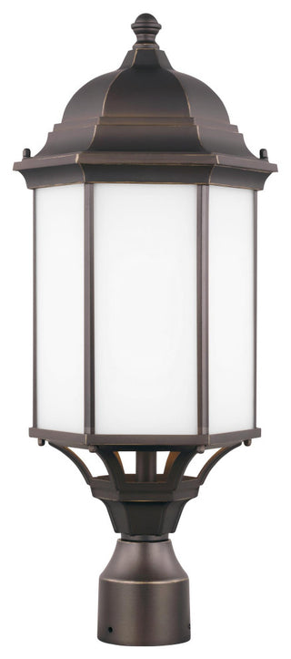 Sevier Large 1-Light Outdoor Post Lantern, Antique Bronze