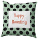 Happy Haunting Dots Accent Pillow, Mint Green, 20"x20"