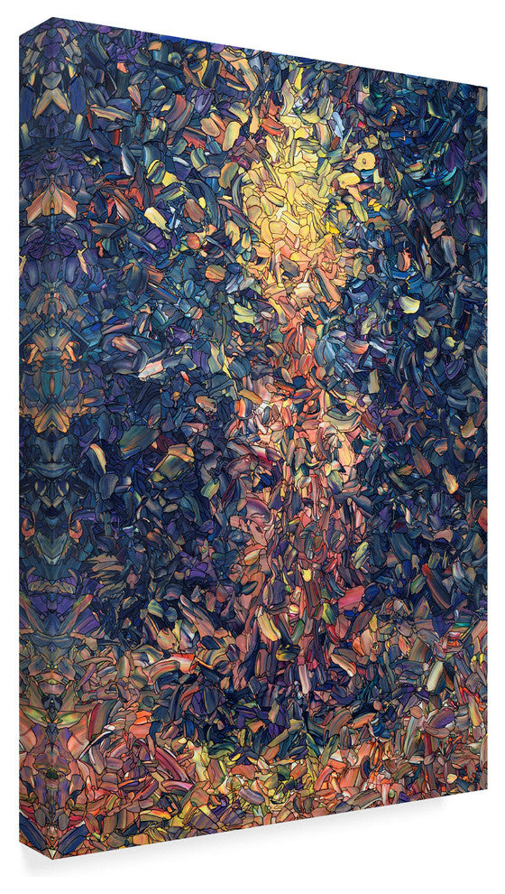 James W. Johnson 'Fragmented Flame' Canvas Art, 19"x12"