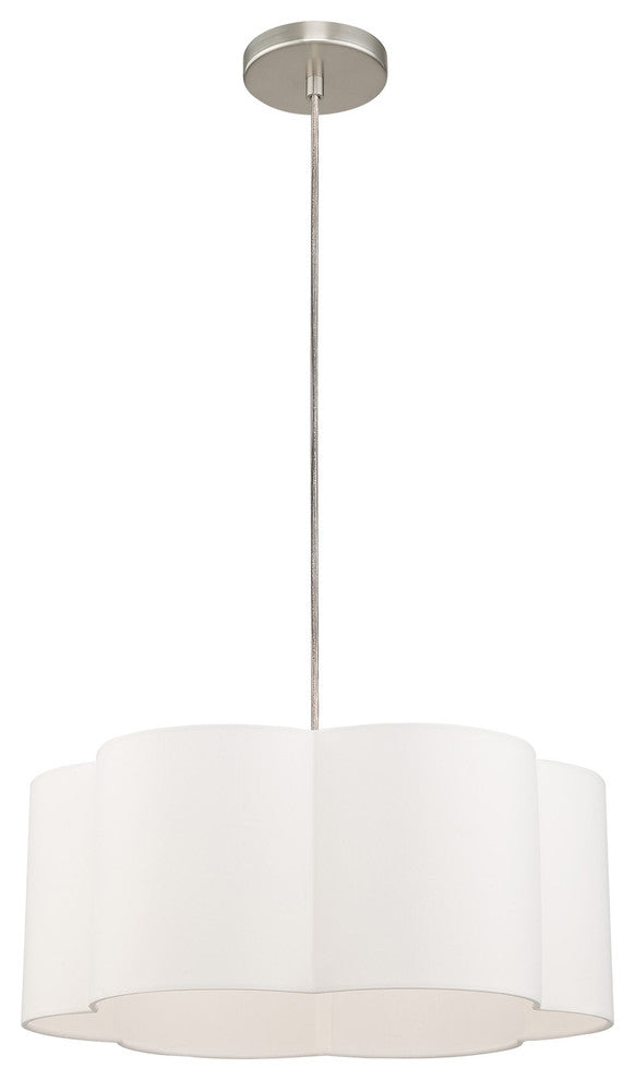 Livex Lighting Brushed Nickel 1-Light Pendant