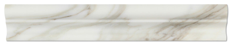 Calacatta Gold Italian Calcutta Marble Honed Crown Mercer Molding Trim