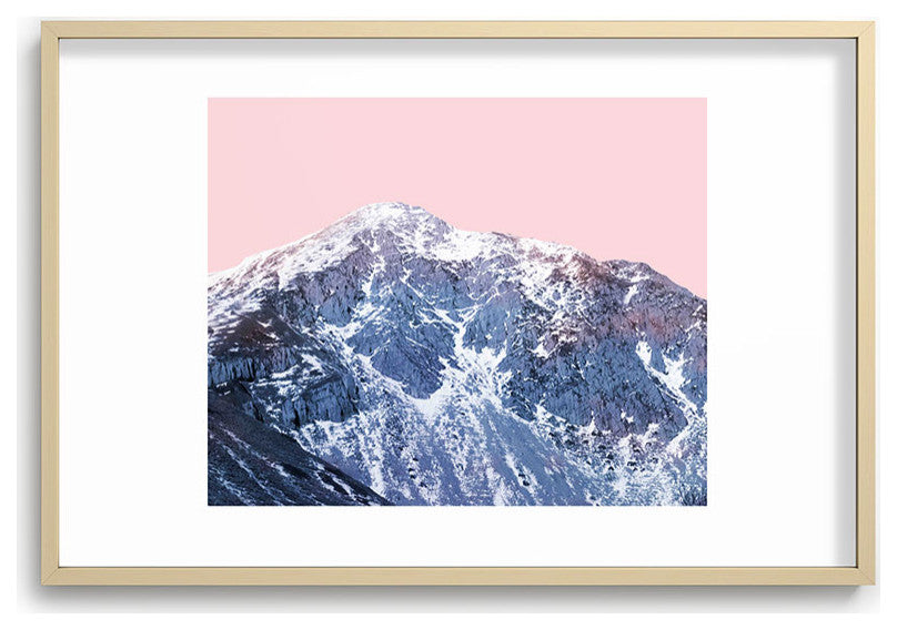 Emanuela Carratoni Pink Mountains Recessed Framing Rectangle