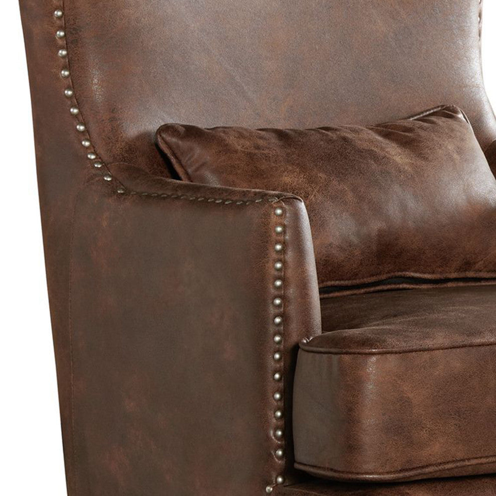 Picket House Elia Chair With Chrome Nails, Sierra Toffee