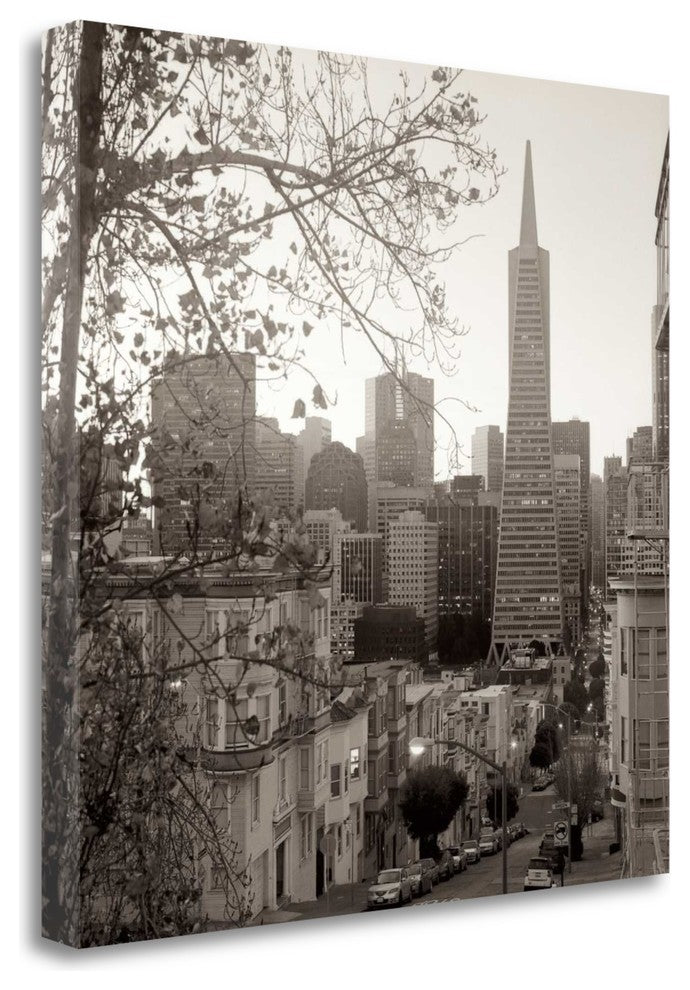 "Sf Skyline - 3" By Alan Blaustein, Giclee Print on Gallery Wrap Canvas