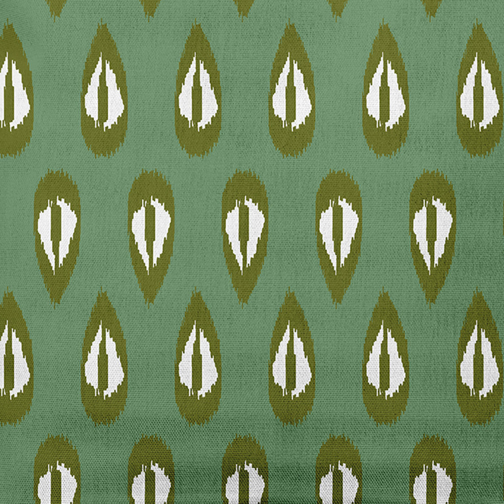 18" x 18" Ikat Tears Decorative Throw Pillow, Sage