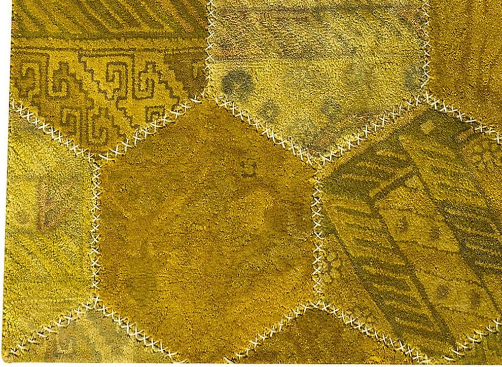 Hand Tufted Gold Wool Area Rug