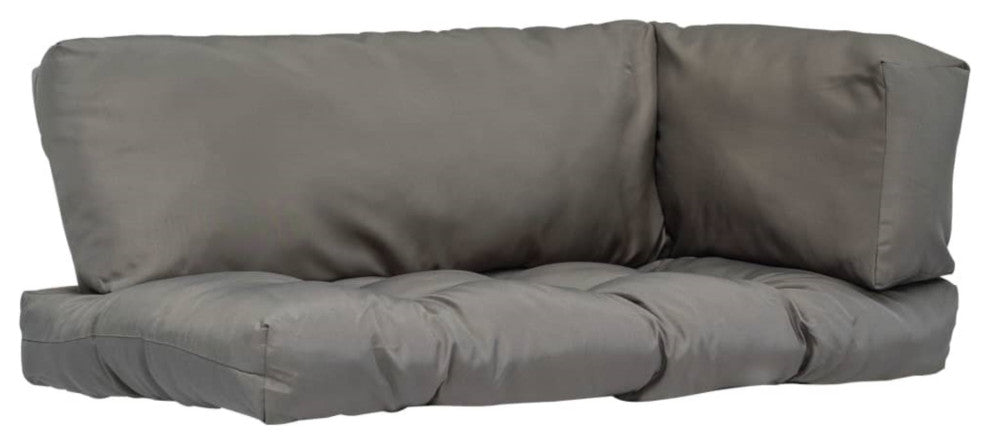 vidaXL Pallet Cushions 3 pcs Gray Fabric