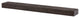 Solid Timber Floating Mantel Shelf, Dark Chocolate, 60"