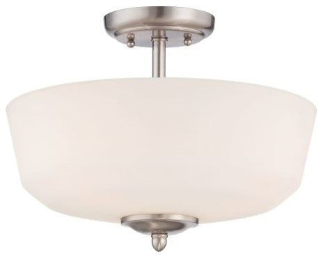Darcy Semi-Flush, Brushed Nickel