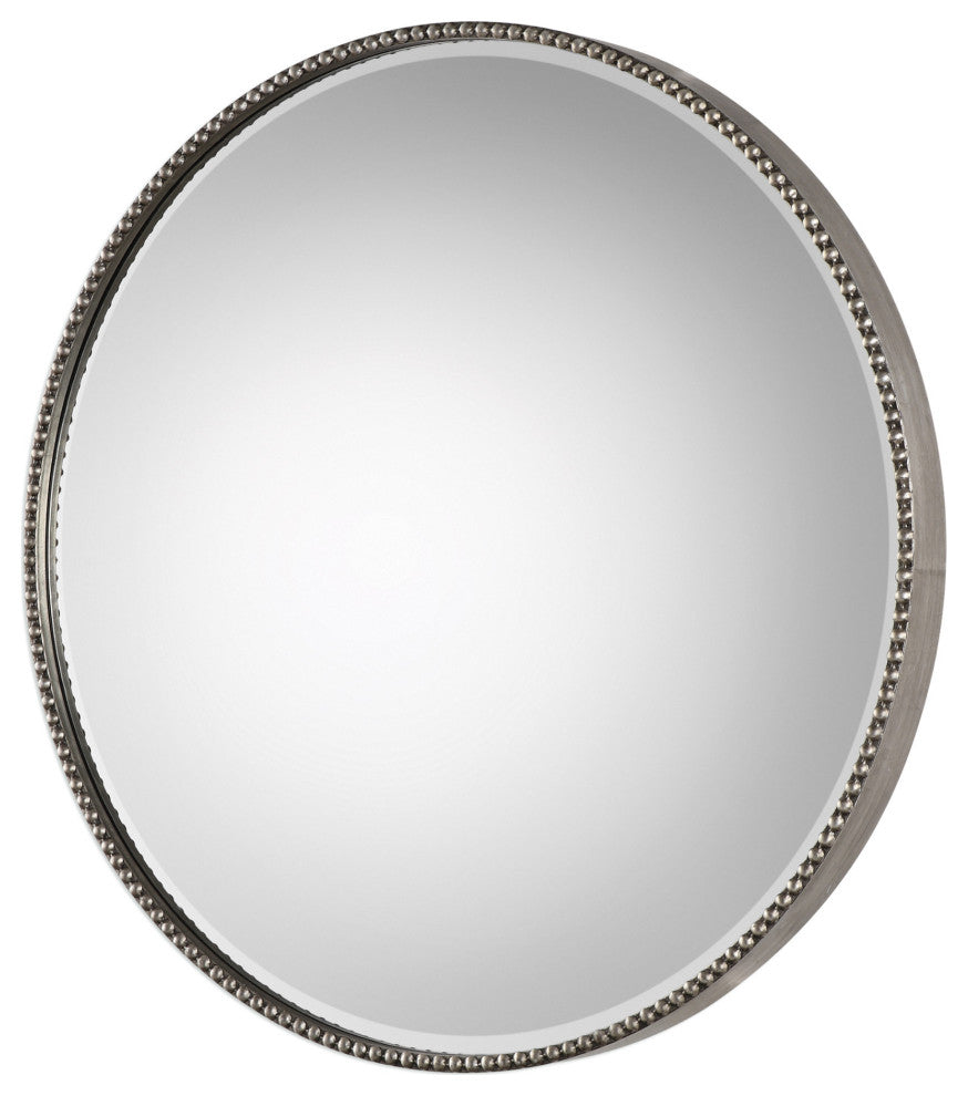 Uttermost 09252 Stefania 40" Diameter Circular Framed Bathroom - Antiqued