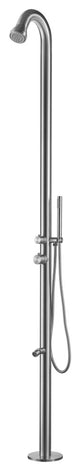 HEATGENE Outdoor Shower With Showerhead, Wand Hand Shower and Foot Spout Rinse,