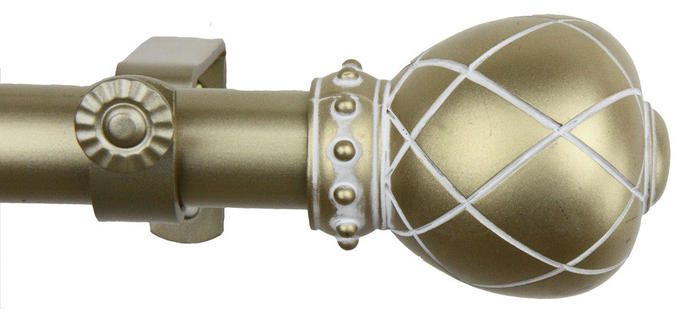 Supreme Curtain Rod, Light Gold, 48-84"