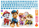 Paw Patrol Peel and Stick Giant Wall Decals With Alphabet