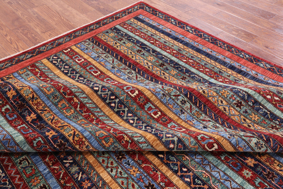 8' 4" X 11' 8" Hand-Knotted Persian Gabbeh Shall Rug Q5014