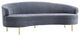 TOV Furniture Baila Grey Velvet Sofa