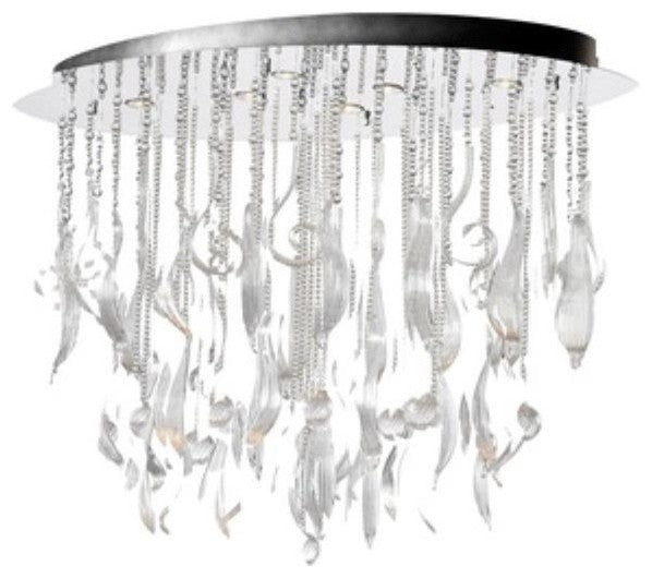 Cyan Design Large Mirabelle Pendant, Chrome and Clear