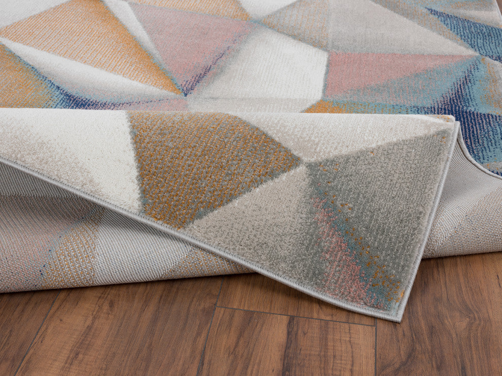 Abani Arto Collection ART150A Contemporary 3D Geometric Area Rug