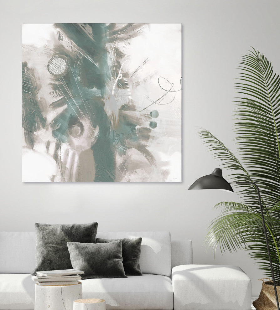 Down the River Abstract II - 72 x 72 by Dan Meneely