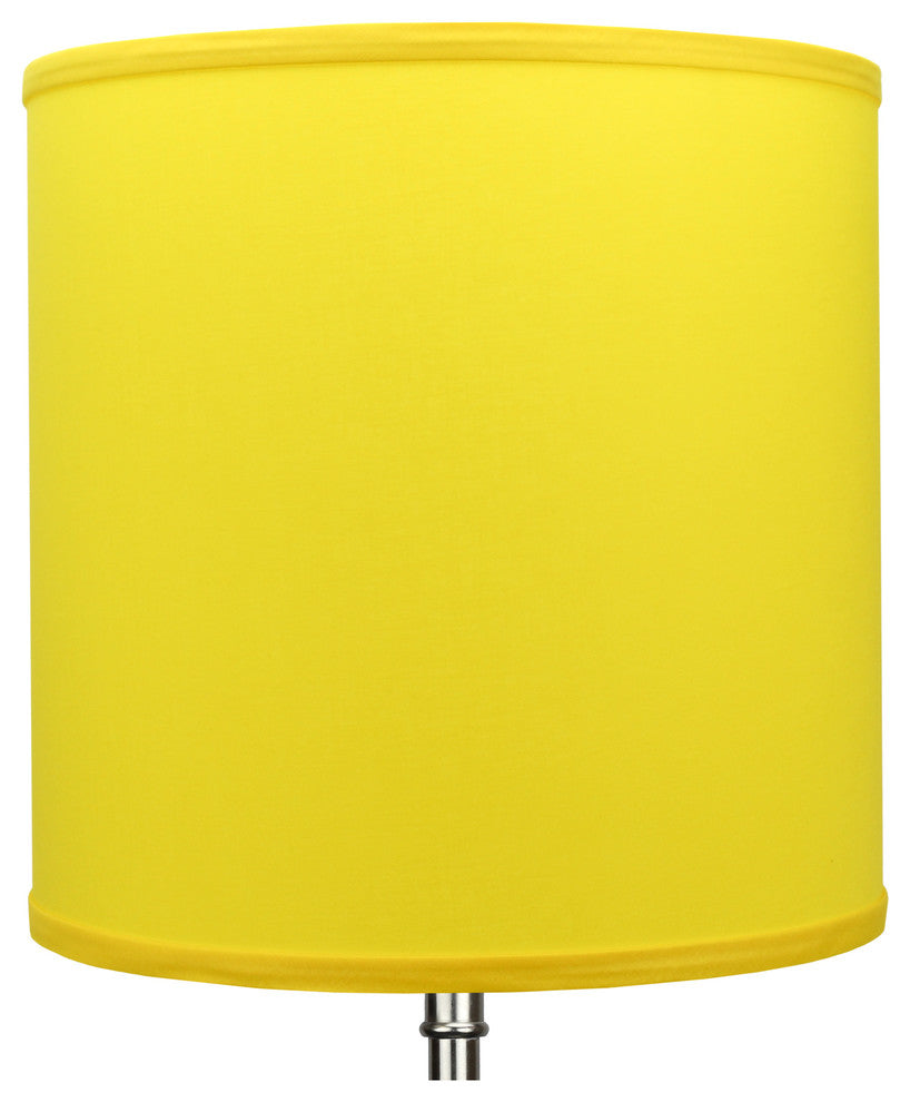 FenchelShades Drum Lampshade 12"x12"x12", Linen Citrus