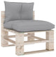 Vidaxl Pallet Sofa Cushions 2-Piece Gray Fabric