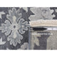 Nevada Gray Hand Knotted Oushak Influence Silk With Wool Runner Rug 2'6"x11'10"
