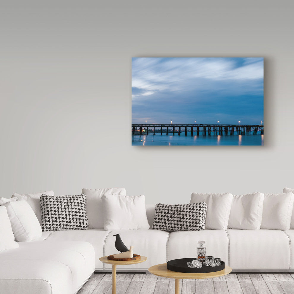 Chris Moyer ''Pier Blue Sky'' Canvas Art, 47"x30"